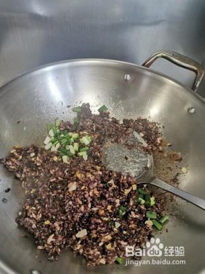 健康杂粮海胆炒饭的做法