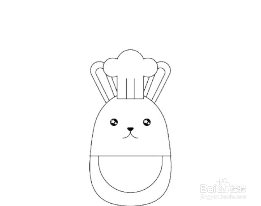 如何画卡通兔子的简笔画
