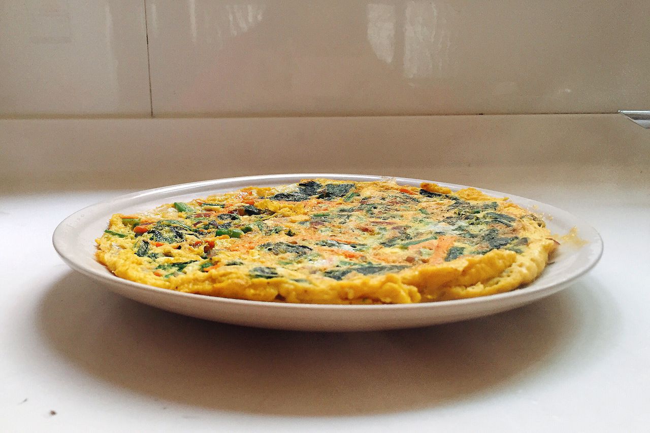 好吃的肉松菠菜蛋饼 快来学吧 好吃又简单