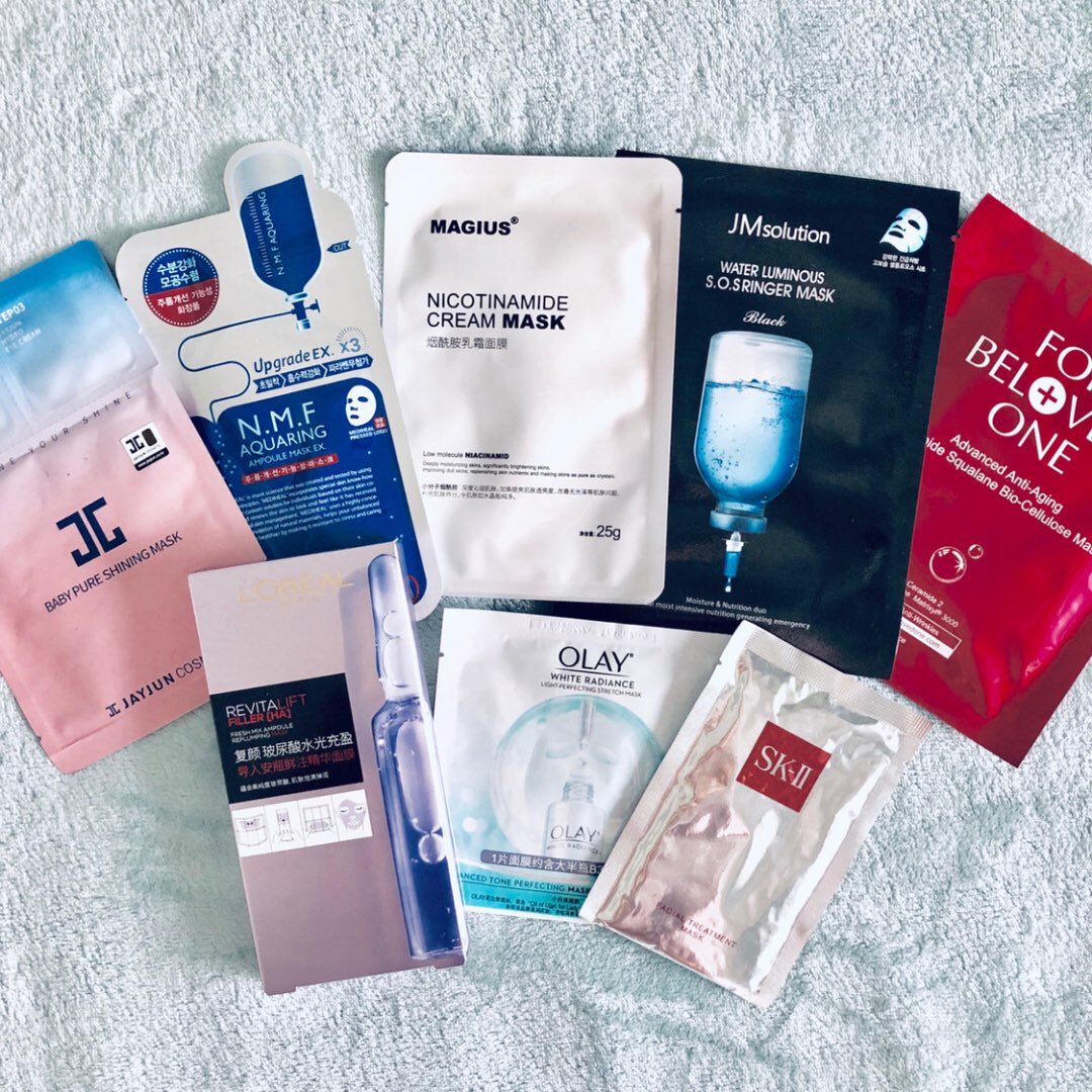 自用面膜测评合集 补水美白修复 统统搞定！