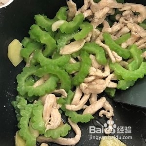 食补养生苦瓜鸡丝蛋汤的做法