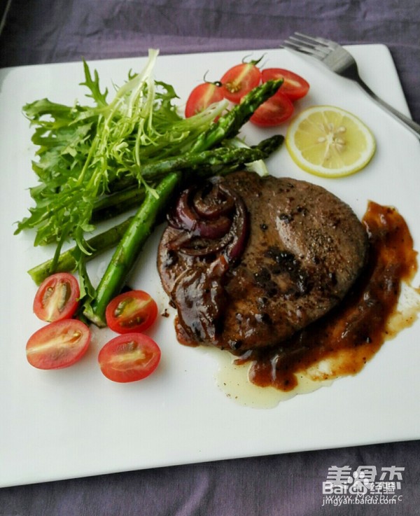 红酒黑椒牛排