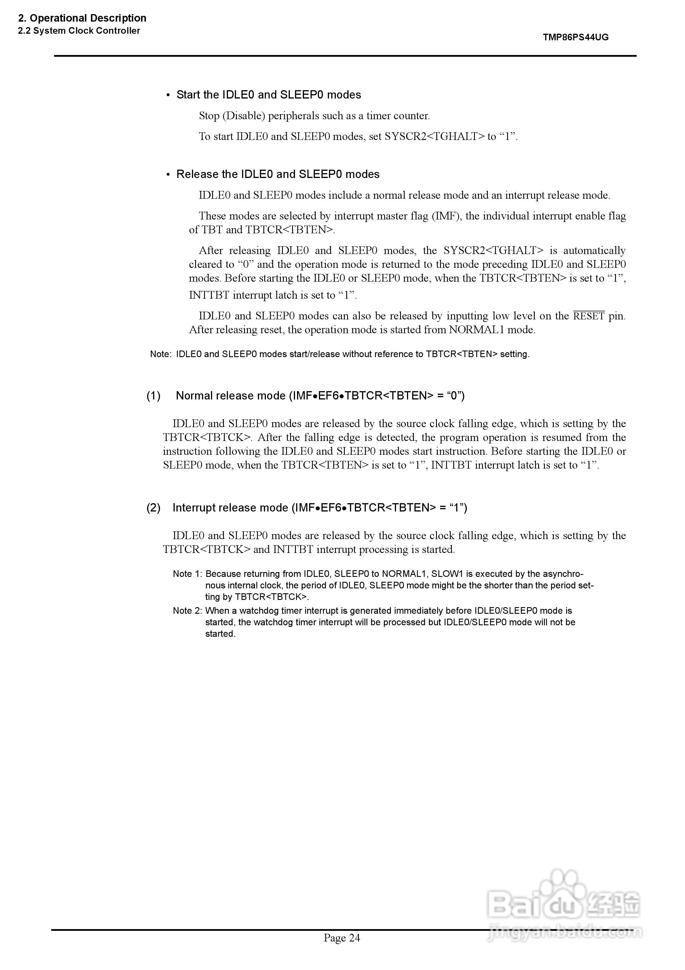 TOSHIBA TMP86PS44UG微处理器说明书:[4]