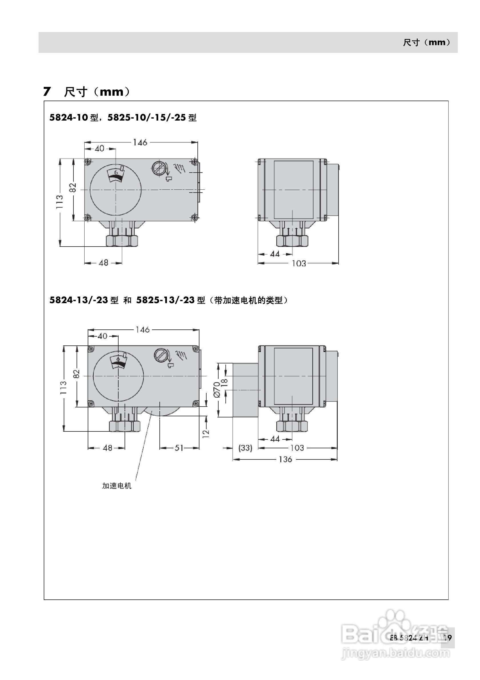 SAMSON 5824/5825型电动执行机构安装操作说明书:[2]