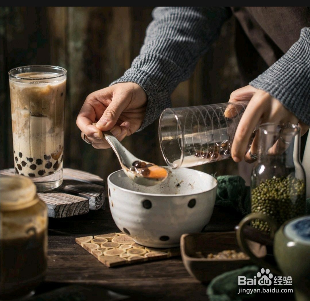 如何制作珍珠绿豆沙鲜奶