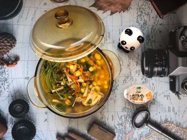 虫草花素什锦汤