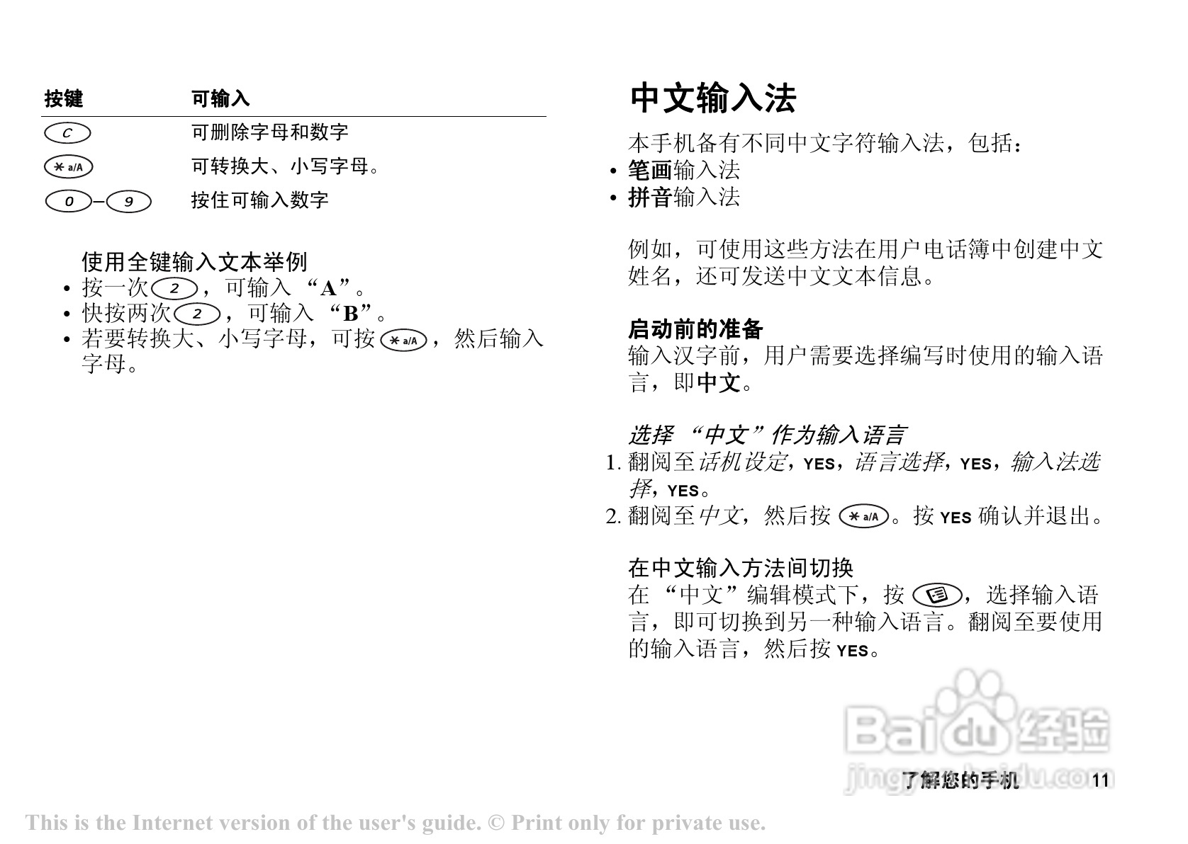 索爱 T202c手机说明书:[2]