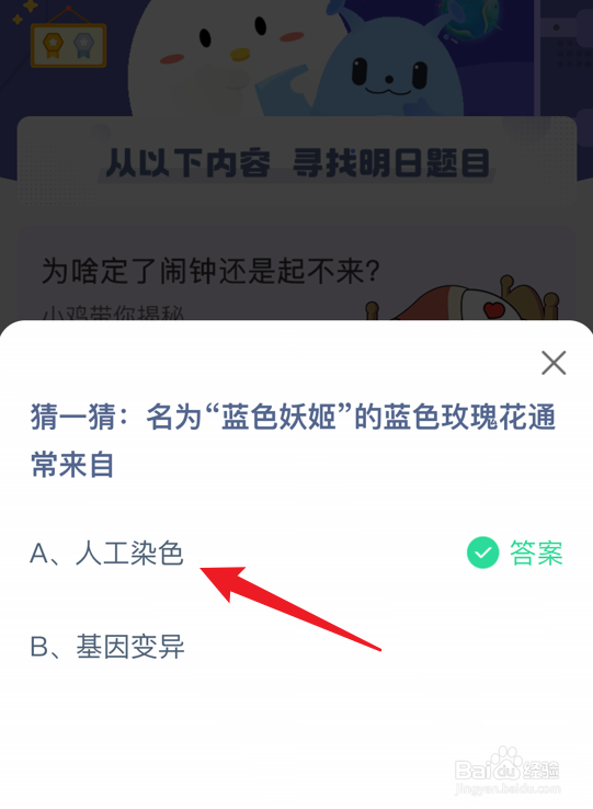 蚂蚁庄园名为蓝色妖姬的蓝色玫瑰花来自什么