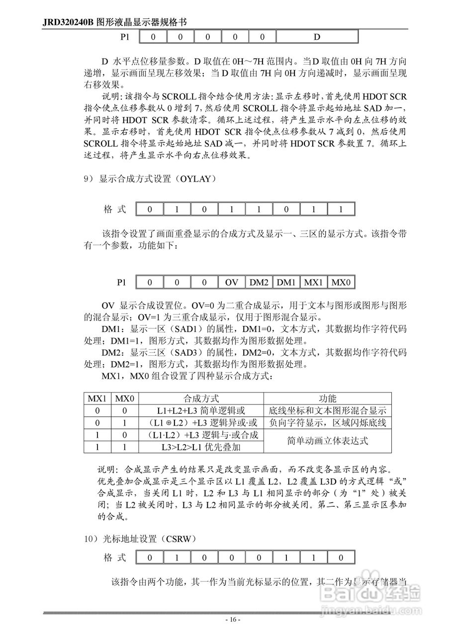 液晶显示模块JRD320240B系列使用手册:[2]