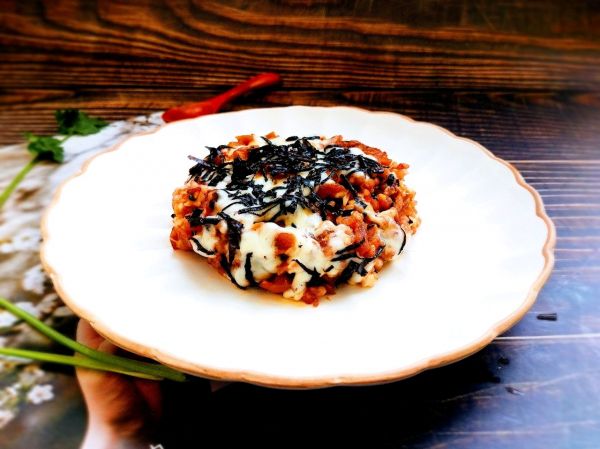 辣萝卜芝士炒饭