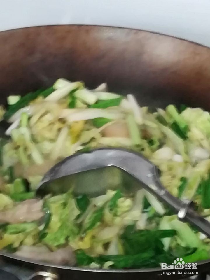 蒜苗白菜搭配炒的美味吃法