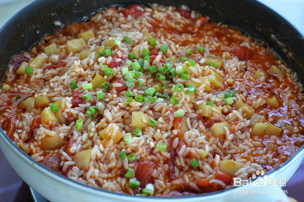 开胃番茄土豆烩饭的做法教程
