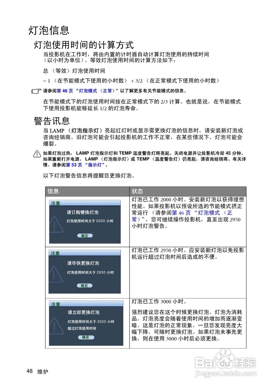 明基MP511+投影仪使用说明书:[5]