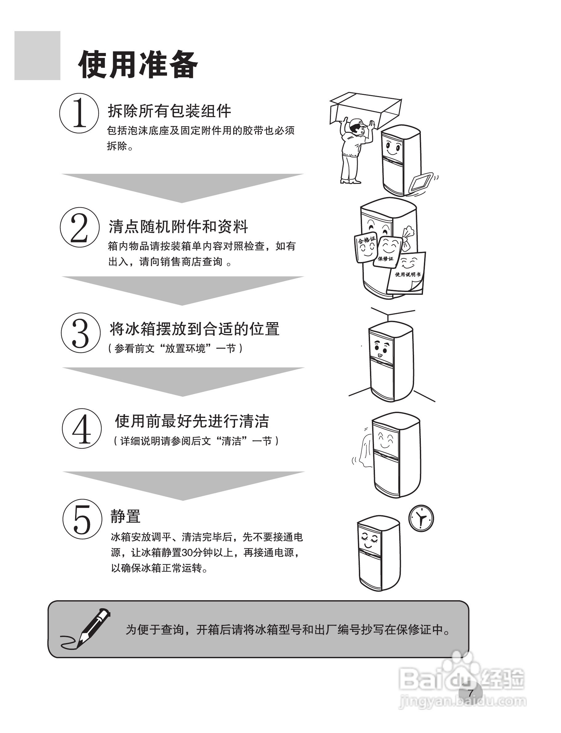 海尔统帅冰箱说明书图片