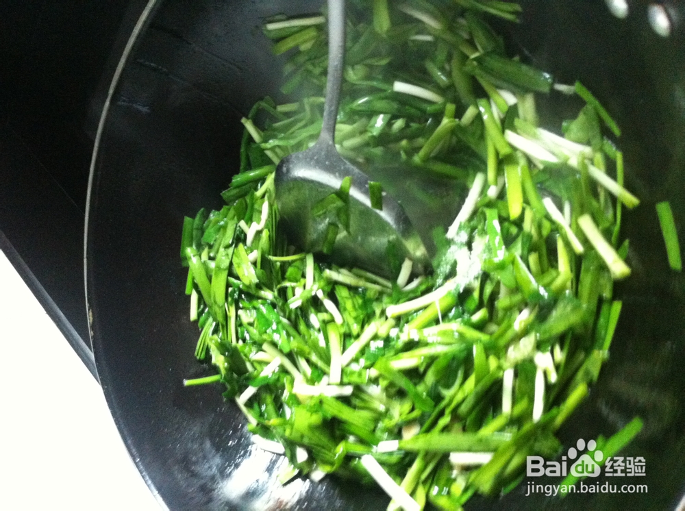 清炒韭菜的制作方法