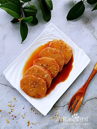 怎么做美味的桂花红枣糯米藕