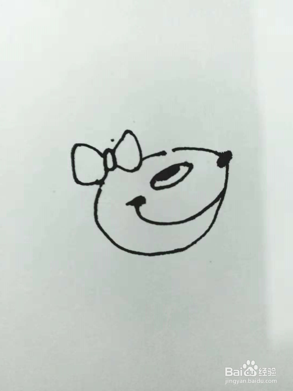 卡通老鼠的简笔画法《一》