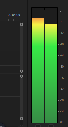 PR中如何通过钢笔工具和音频仪表来调节音频声音