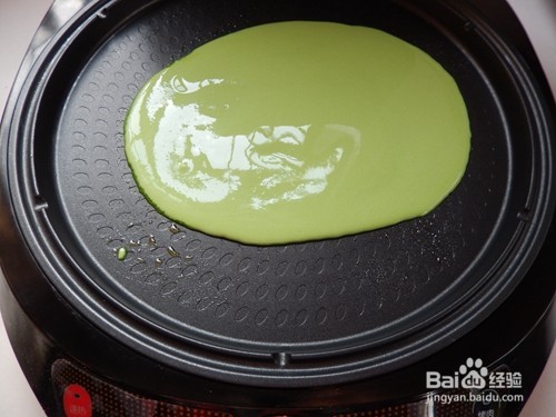 清新早餐饼：菠菜米饼