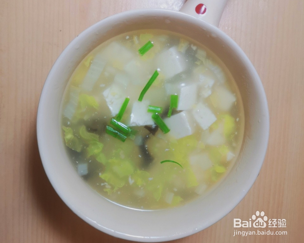 比较下饭的白菜豆腐羹