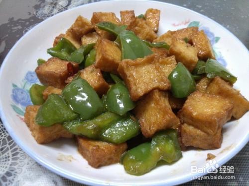 鱼豆腐素炒青椒