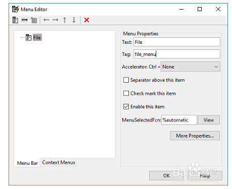 为指南应用程序创建菜单