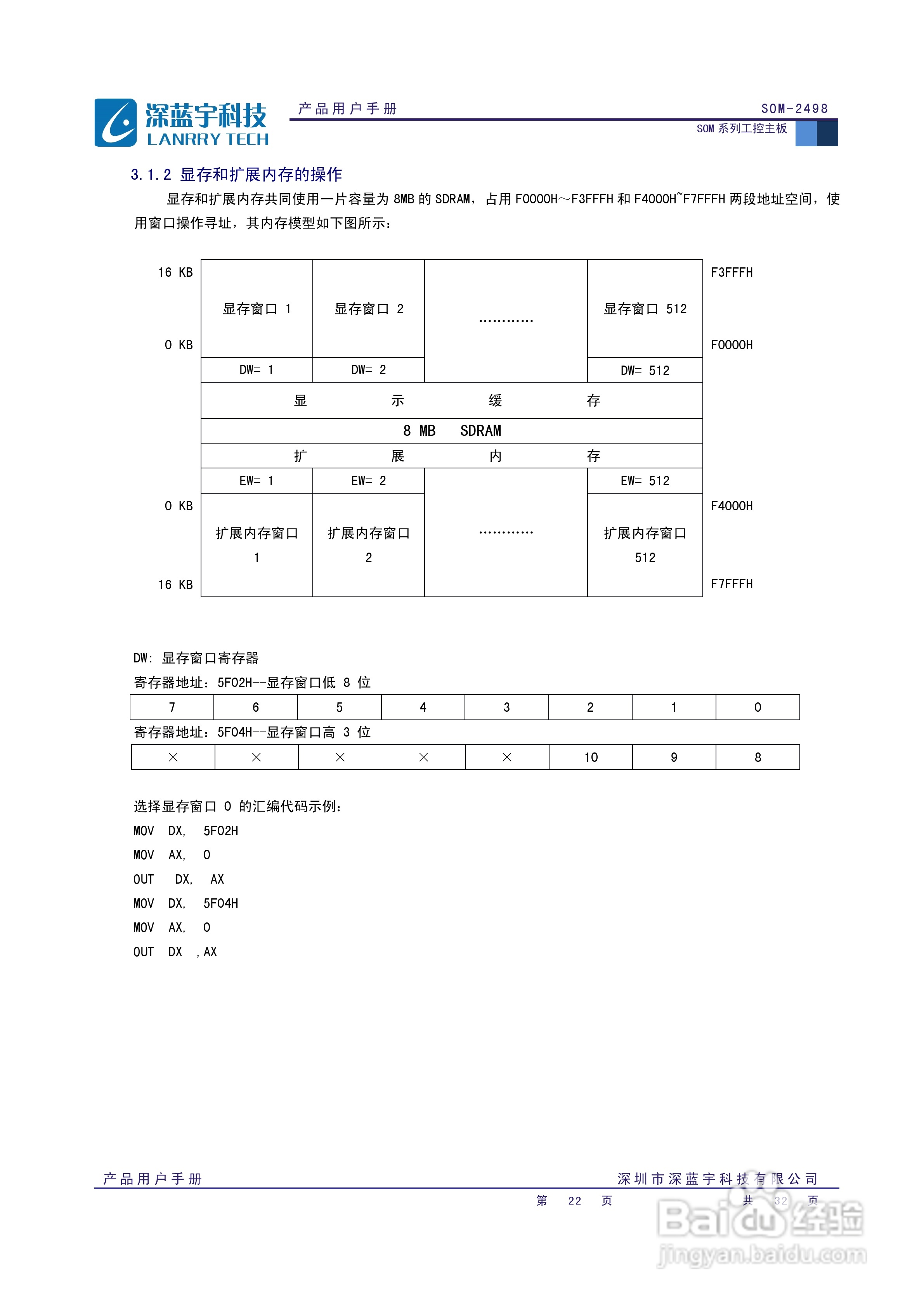 深蓝宇SOM-2498主板用户手册:[3]