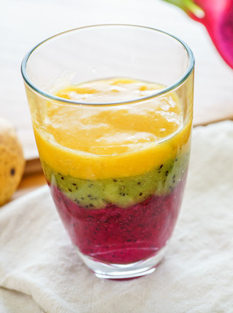 彩虹果汁的做法