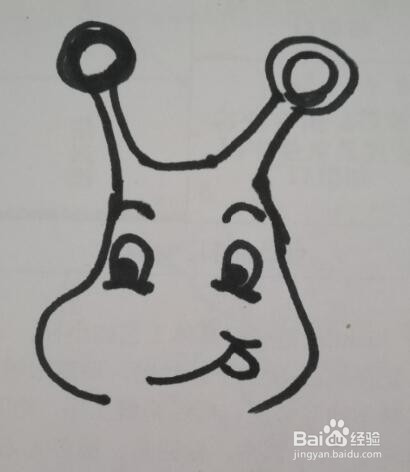 小蜗牛的画法 小蜗牛的简笔画