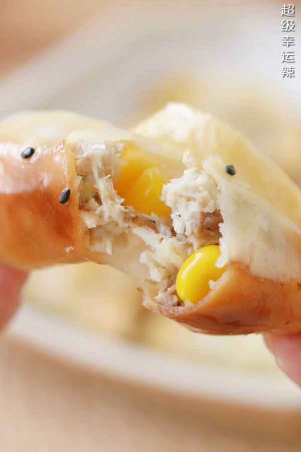 青花鱼玉米锅贴