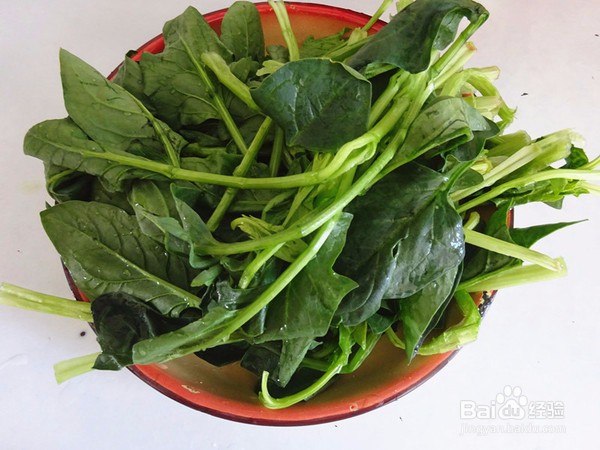 菠菜拌粉丝的做法