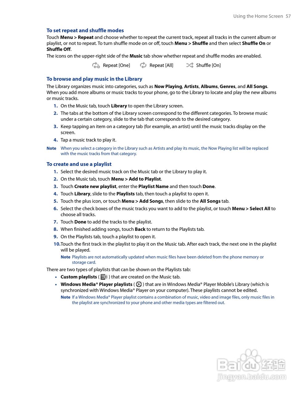 HTCfor HTC Imagio (Verizon)手机说明书:[6]