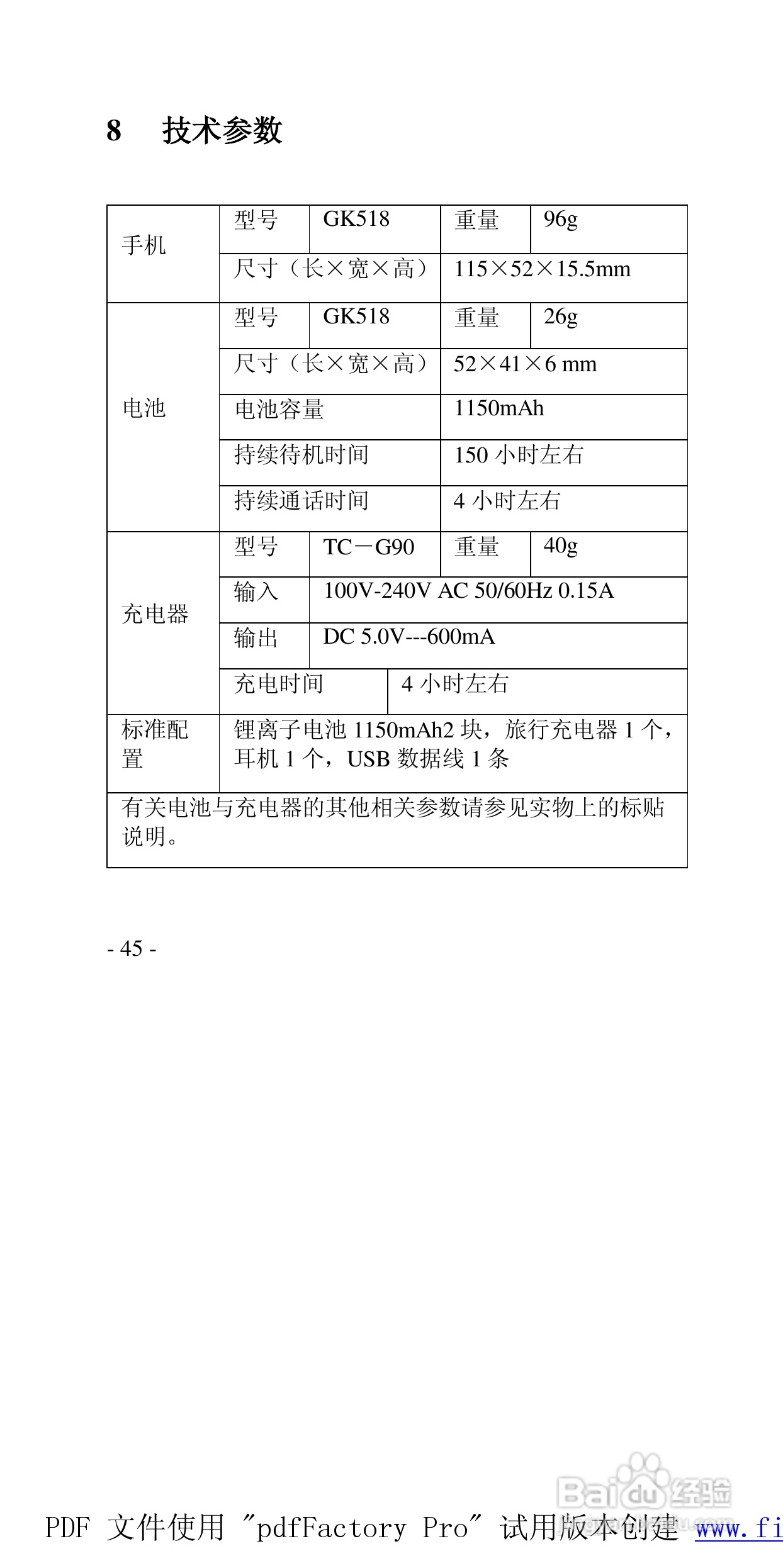 高科手机GK518型使用说明书:[5]