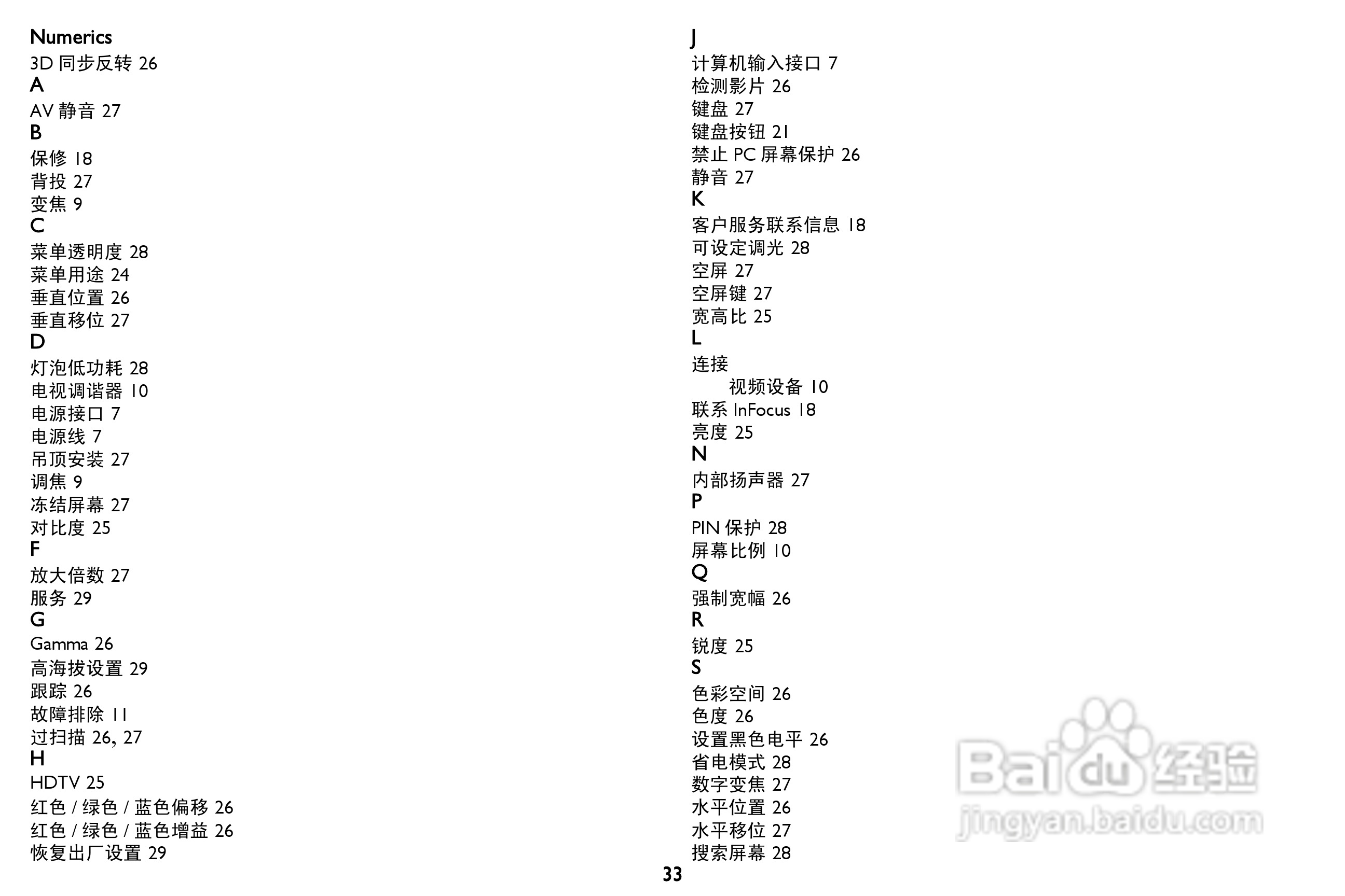 富可视IN116投影机使用说明书:[4]