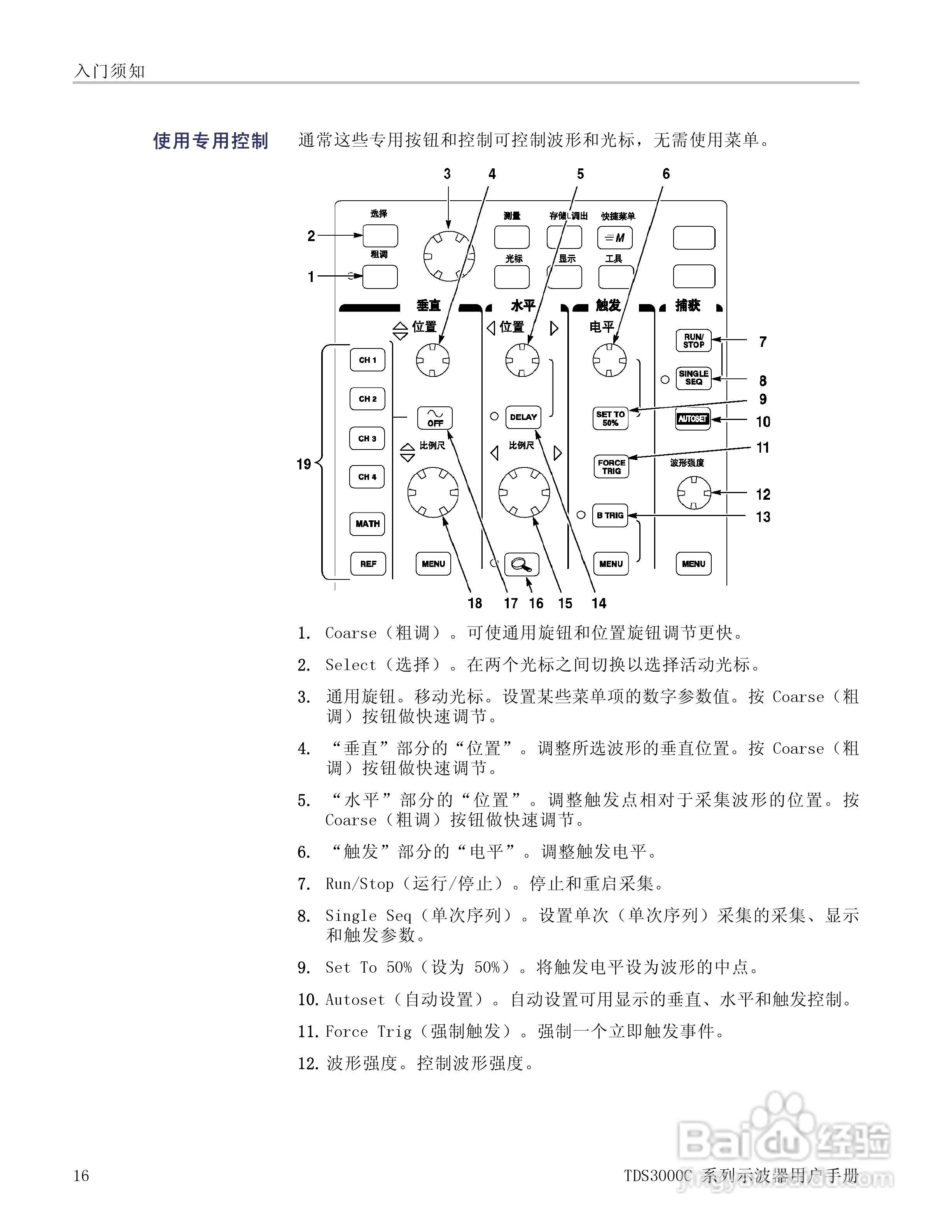 泰克TDS3054C数字荧光示波器用户手册:[4]