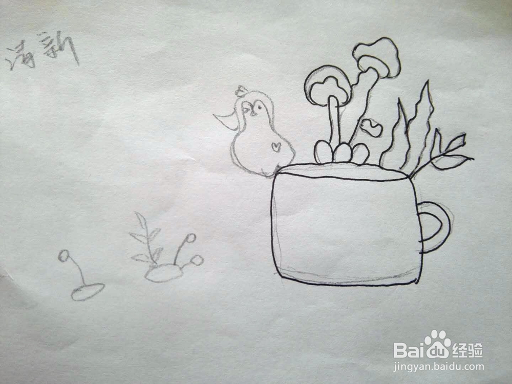 简笔画绿植的经验分享