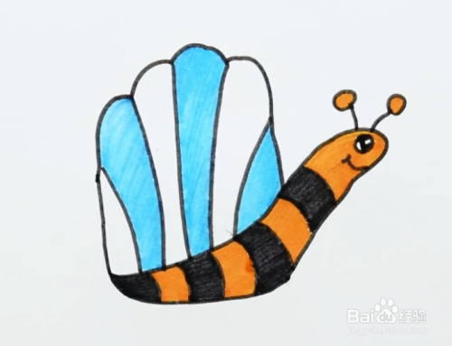创意手指画——如何用手指画彩色蜗牛?