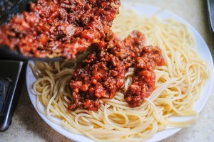 牛肉芝士意大利面