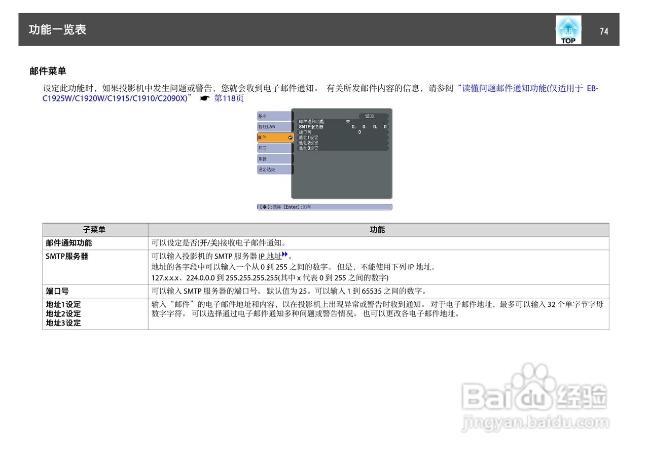 爱普生EB-C2090X投影机使用说明书:[8]