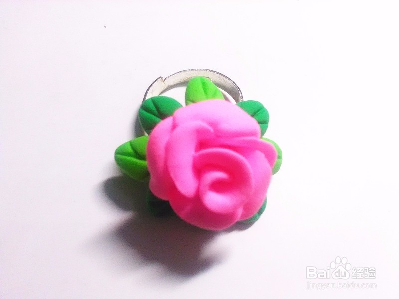 恋爱送人戒指——玫瑰花树叶戒指