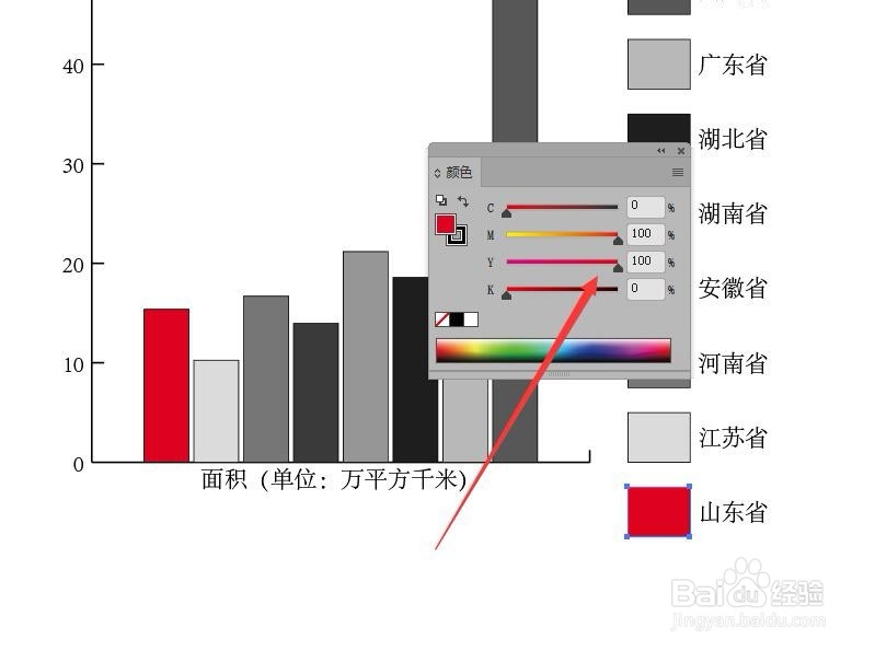 illustrator创建图表修改图例颜色