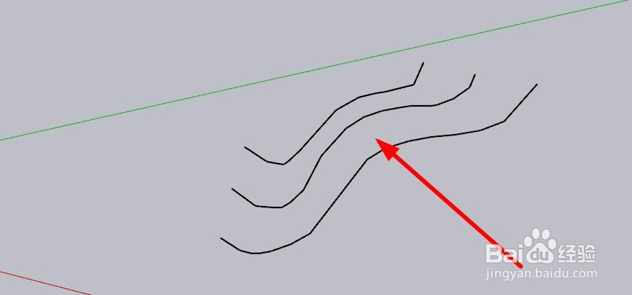 sketchup地形等高线怎么画出来