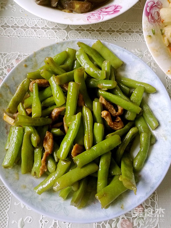 四季豆炒肉丝