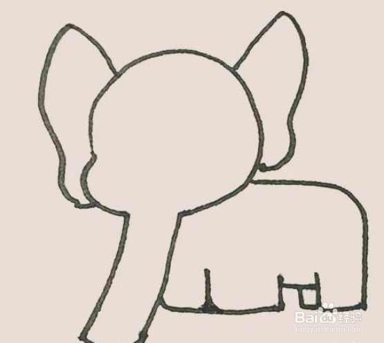 教小朋友画出好看的大象