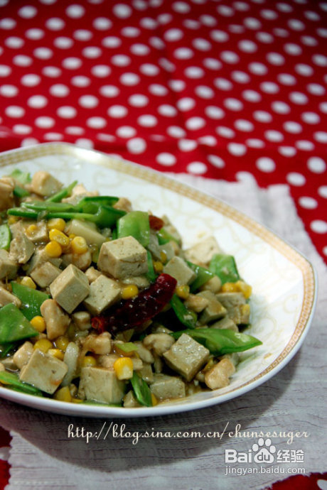 下饭菜-------清炒鸡丁豆腐