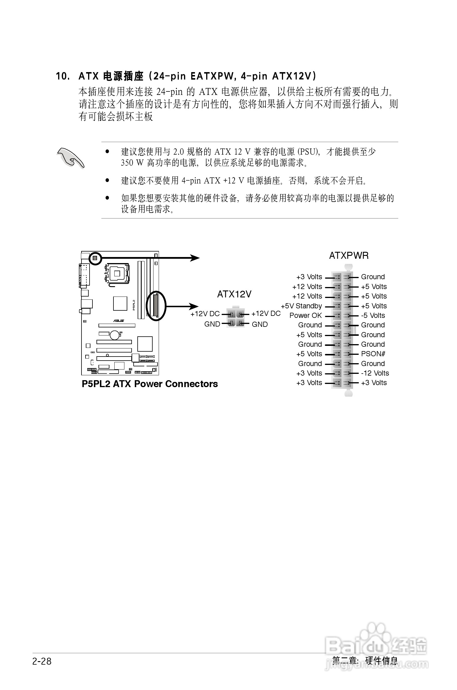 华硕P5PL2主板使用手册说明书:[5]