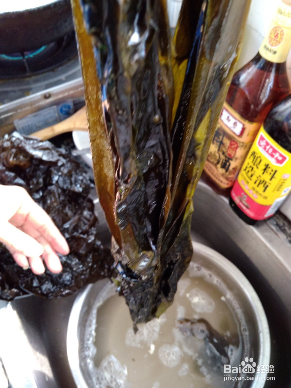 大白菜海带熬泡子丸子