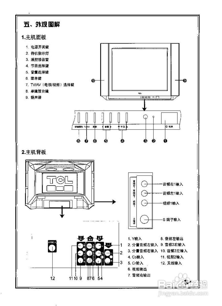 TCL王牌AT29386彩电使用说明书:[1]