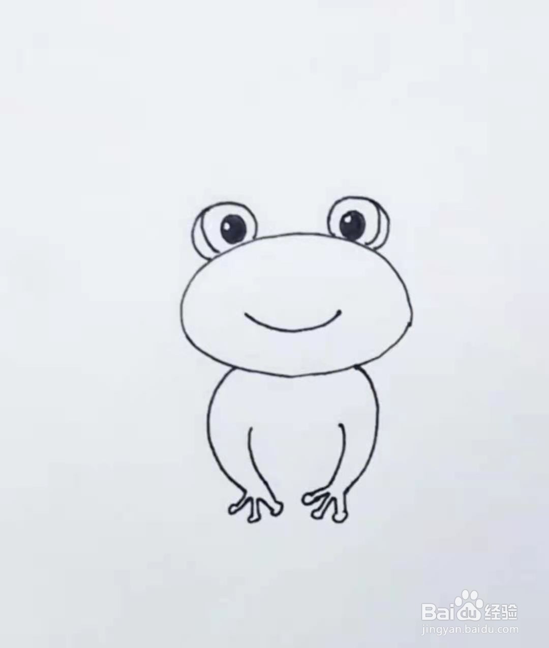 卡通青蛙怎么画