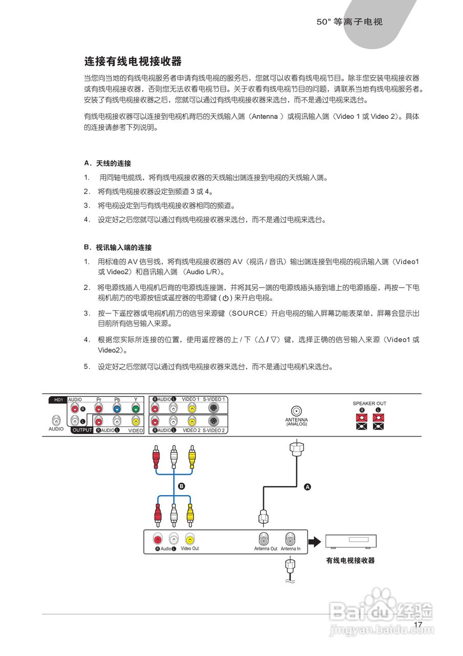 中晶MICROTEK型50寸等离子电视机使用说明书:[2]